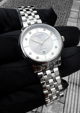 Load image into Gallery viewer, Tissot Carson Premium Automatic Lady Diamonds Silver Dial Silver Steel Strap Watch for Women - T122.207.11.036.00