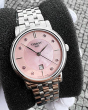 Load image into Gallery viewer, Tissot T Classic Carson Premium Pink Dial Silver Steel Strap Watch for Women - T122.210.11.159.00