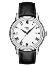 Load image into Gallery viewer, Tissot T Classic Carson White Dial Black Leather Strap Watch for Men - T085.410.16.013.00