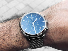Load image into Gallery viewer, Tissot PR 100 Chronograph Blue Dial Silver Mesh Bracelet Watch for Men - T101.417.11.041.00