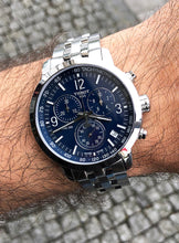 Load image into Gallery viewer, Tissot PRC 200 Chronograph Quartz Blue Dial Silver Steel Strap Watch For Men - T114.417.11.047.00