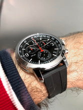 Load image into Gallery viewer, Tissot PRC 200 Chronograph Black Dial Black Rubber Strap Watch for Men - T114.417.17.057.00