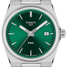 Load image into Gallery viewer, Tissot PRX Green Dial Silver Steel Strap Watch for Women - T137.210.11.081.00