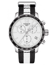 Load image into Gallery viewer, Tissot Quickster Chronograph NBA San Antonio Spurs Edition White Dial Two Tone NATO Strap Watch for Men - T095.417.17.037.07