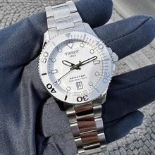 Load image into Gallery viewer, Tissot Seastar 1000 Lady White Dial Silver Steel Strap Unisex Watch - T120.210.11.011.00