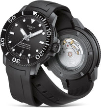 Load image into Gallery viewer, Tissot Seastar 1000 Powermatic 80 Black Dial Black Rubber Strap Watch For Men - T120.407.37.051.00