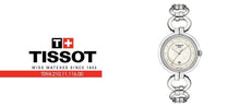Load image into Gallery viewer, Tissot T Trend Flamingo Mother of Pearl Dial Silver Steel Strap Watch for Women - T094.210.11.116.00