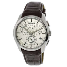 Load image into Gallery viewer, Tissot Couturier Chronograph White Dial Brown Leather Strap Watch For Men - T035.617.16.031.00