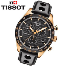 Load image into Gallery viewer, Tissot PRS 516 Chronograph Black Dial Black Leather Strap Watch For Men - T100.417.36.051.00