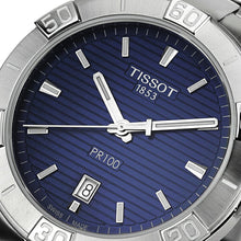 Load image into Gallery viewer, Tissot PR 100 Sport Blue Dial Silver Steel Strap Watch For Men - T101.610.11.041.00