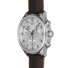 Load image into Gallery viewer, Tissot T Sport Chrono XL Classic Silver Dial Brown Leather Strap Watch For Men - T116.617.16.037.00