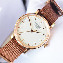 Load image into Gallery viewer, Tissot Everytime Desire White Dial Maroon NATO Strap Watch for Women - T109.210.37.031.00