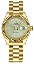 Load image into Gallery viewer, Rolex Lady-Datejust 28 Yellow Gold Fluted Bezel Women's Watch 279178-0007