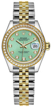Load image into Gallery viewer, Rolex Lady-Datejust 28 Green Diamond Dial Watch 279383RBR-0013