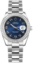 Load image into Gallery viewer, Rolex Datejust 31 White Gold Diamond Blue Dial Watch 178384