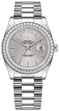 Load image into Gallery viewer, Rolex Day-Date 36 18k White Gold Women's Luxury Watch 128349RBR-0001