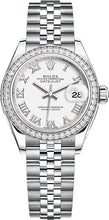 Load image into Gallery viewer, Rolex Lady-Datejust 28 White Roman Numeral Dial Watch 279384RBR-0019