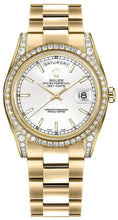 Load image into Gallery viewer, Rolex Day-Date 36 White Dial Solid Gold Watch 118388-0187