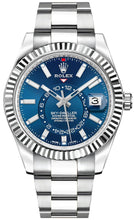 Load image into Gallery viewer, Rolex Sky-Dweller Fluted Bezel Oystersteel Calendar &amp; GMT Feature Men's Watch 326934-0003