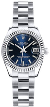 Load image into Gallery viewer, Rolex Lady-Datejust 26 Blue Dial Oyster Bracelet Watch 179179