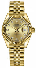 Load image into Gallery viewer, Rolex Lady-Datejust 28 Champagne Diamond Dial Women's Watch 279178-0024