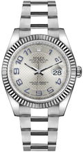 Load image into Gallery viewer, Rolex Datejust 36 Silver Dial Fluted Bezel Watch 116234-0155