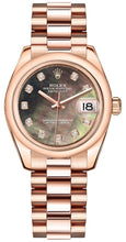 Load image into Gallery viewer, Rolex Datejust 31 Black Mother of Pearl Dial Watch 178245F-0015