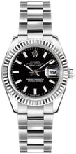 Load image into Gallery viewer, Rolex Lady-Datejust 26 Black Dial Oyster Bracelet Watch 179174