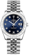 Load image into Gallery viewer, Rolex Datejust 31 Blue Diamond Jubilee Bracelet Watch 178344-0061