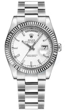 Load image into Gallery viewer, Rolex Day-Date 36 White Dial Oyster Bracelet Watch 118239