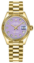 Load image into Gallery viewer, Rolex Lady-Datejust 28 Lavender Purple Dial Watch 279178-0018