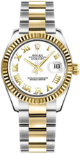 Load image into Gallery viewer, Rolex Datejust 31 White Roman Numeral Dial Watch 178273-0072