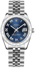 Load image into Gallery viewer, Rolex Datejust 31 Blue Roman Numeral Dial Watch 178344-0035