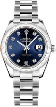 Load image into Gallery viewer, Rolex Datejust 31 Blue Diamond Dial Women's Watch 178344-0029