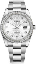 Load image into Gallery viewer, Rolex Datejust 36 Silver Jubilee Diamond Dial Watch 116244
