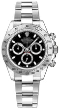 Load image into Gallery viewer, Rolex Cosmograph Daytona Steel Bezel Black Dial Men's Watch 116520-0015