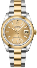 Load image into Gallery viewer, Rolex Datejust 36 18k Yellow Gold &amp; Oystersteel Watch 126203-0016