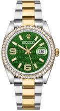 Load image into Gallery viewer, Rolex Datejust 36 Green Dial Oyster Bracelet Watch 116243