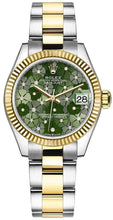 Load image into Gallery viewer, Rolex Datejust 31 Green Floral Motif Dial Women's Watch 278273-0031