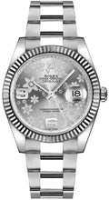 Load image into Gallery viewer, Rolex Datejust 36 Silver Floral Dial Women's Watch 116234-0143