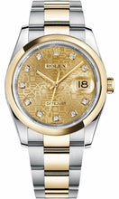 Load image into Gallery viewer, Rolex Datejust 36 Champagne Diamond Jubilee Watch 116203-0129