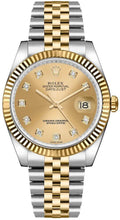Load image into Gallery viewer, Rolex Datejust 36 Champagne Diamond Dial Watch 116233-0150