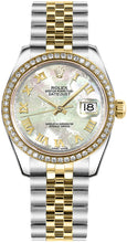 Load image into Gallery viewer, Rolex Datejust 31 Mother of Pearl Diamond Gold &amp; Steel Watch 178383-0003