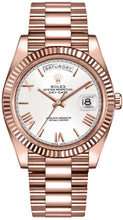 Load image into Gallery viewer, Rolex Day-Date 40 White Dial Fluted Bezel Men's Watch 228235-0032