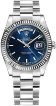 Load image into Gallery viewer, Rolex Day-Date 36 Blue Dial Oyster Bracelet Watch 118239-0303