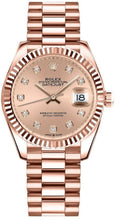 Load image into Gallery viewer, Rolex Datejust 31 Rose Dial President Bracelet Women's Watch 278275-0031