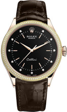 Load image into Gallery viewer, Rolex Cellini Time 18k Rose &amp; Yellow Gold Diamonds Men's Watch 50605RBR-0013