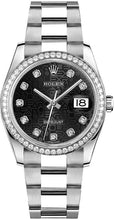 Load image into Gallery viewer, Rolex Datejust 36 Black Jubilee Diamond Gold &amp; Steel Watch 116244