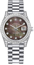 Load image into Gallery viewer, Rolex Datejust 31 Black Mother of Pearl Diamond Ladies Watch 178159-0015