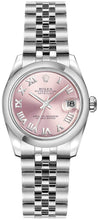 Load image into Gallery viewer, Rolex Lady-Datejust 26 Pink Roman Numeral Dial Women's Watch 179160